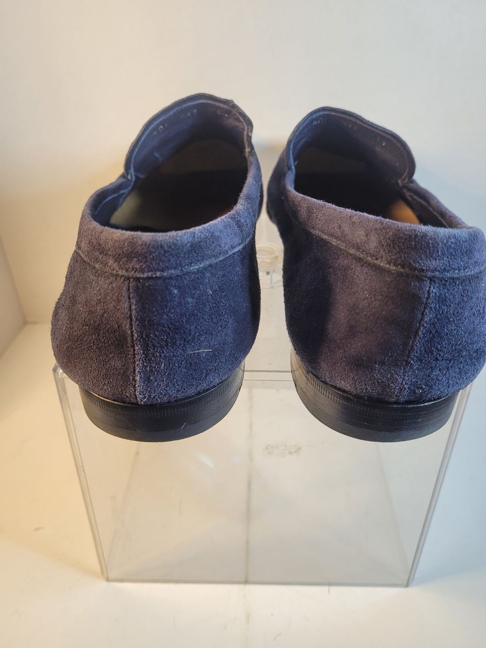 Mens Prada Navy Suede Loafers Made In Italy Size 9 1/2 - Picture 6 of 14